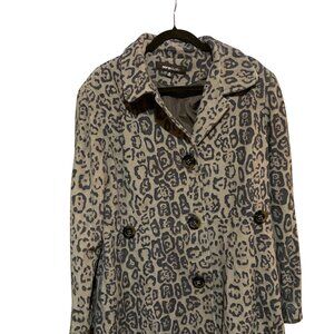 Sienna Studio Leopard Print Coat | Women’s 1XL | Tan and Brown | Plus Size